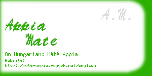 appia mate business card